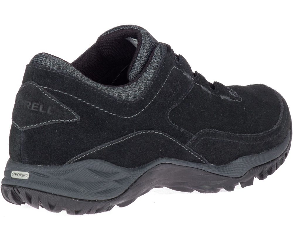 Buty Sportowe Merrell Damskie Czarne - Addison Skórzane Waterproof Q2 - 762095-KVM